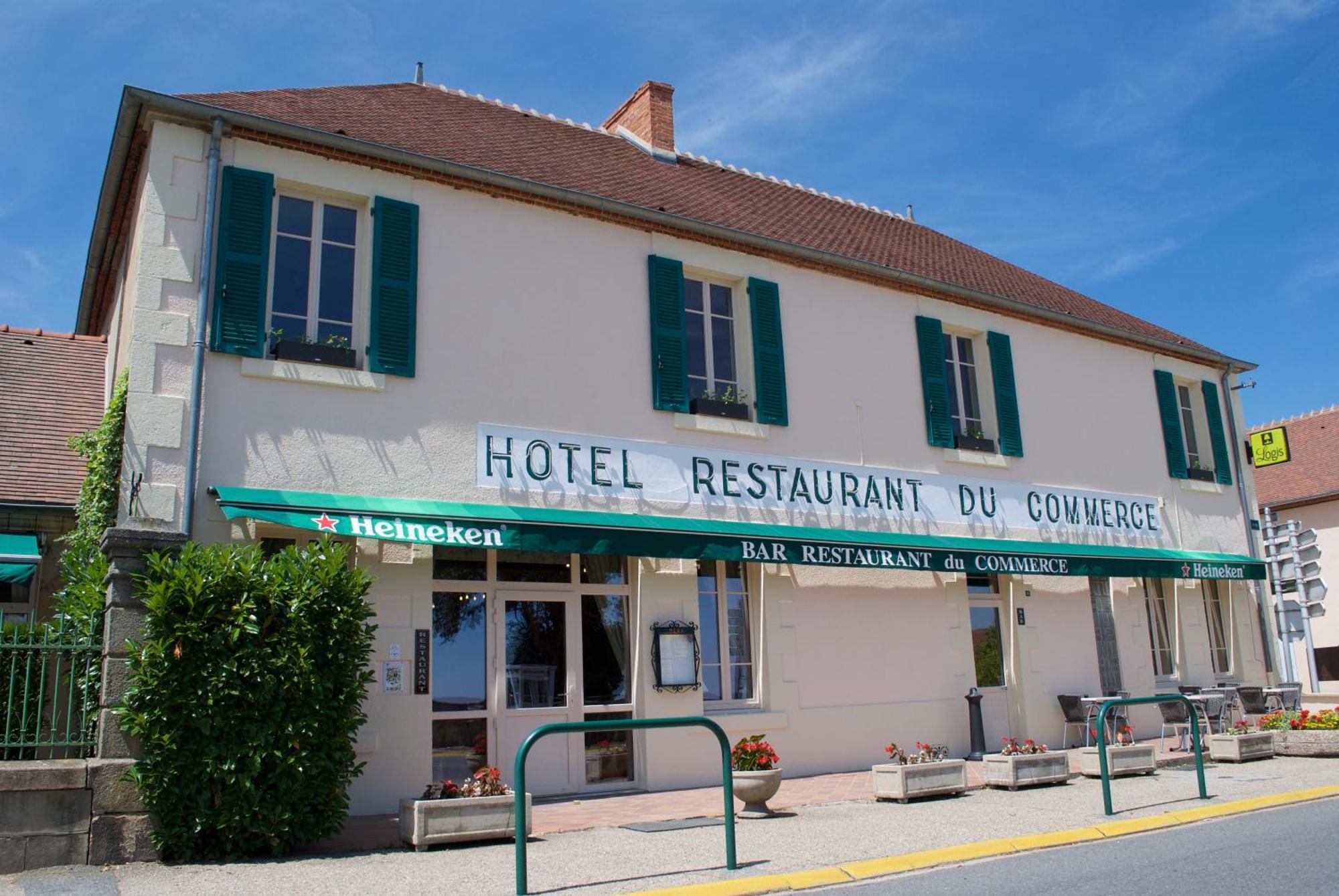 Hotel Restaurant Bar Du Commerce - Kb Hotel Group Tronget Eksteriør bilde
